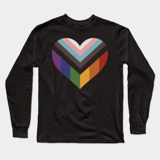 LGBTQIA+ Heart & Queer Love Long Sleeve T-Shirt